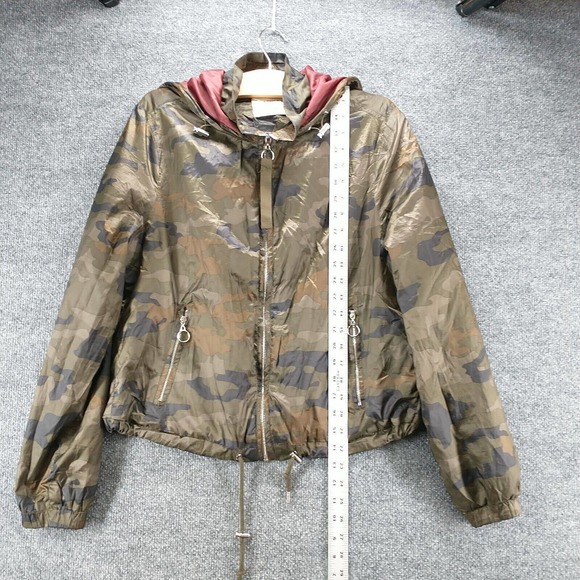 Ashley Utility Collection Women's Jacket Green Camo Medium Full Zip Zip Pockets - Picture 10 of 12